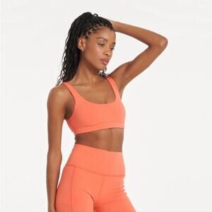 Vuori Daily Sports Bra Grapefruit Womens Small Workout Athleisure Loungewear